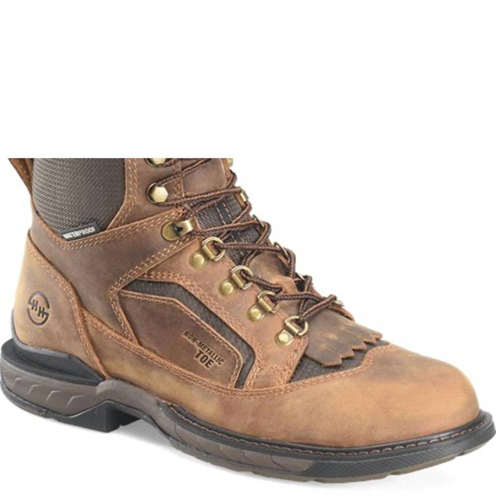 NEW DOUBLE-H BOOTS men's comp-toe brigand 6" waterproof work boot in tan